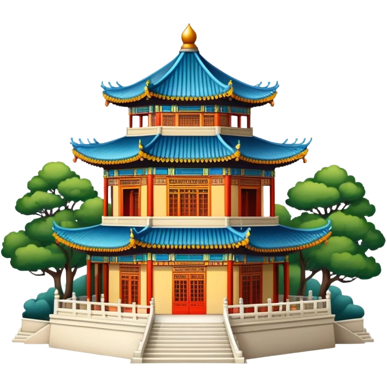 Summer Palace pavilion architecture only emoji