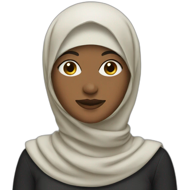 Woman with a hijab emoji