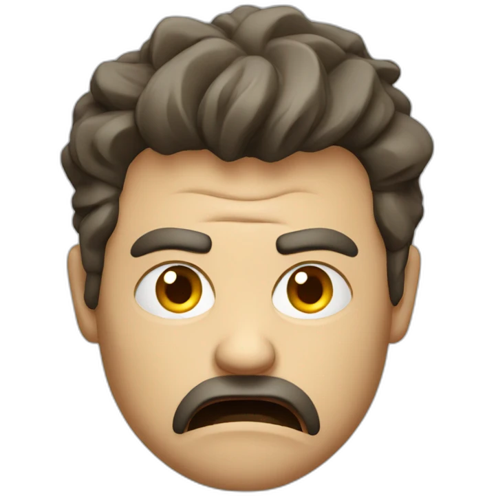 Man angry computer emoji