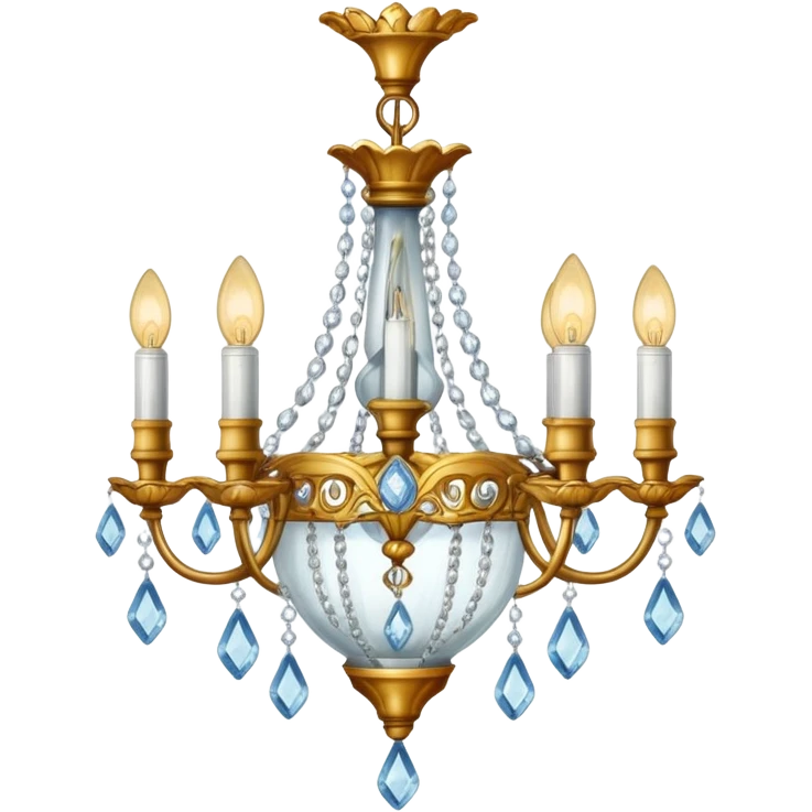 light bulb on a chandelier emoji