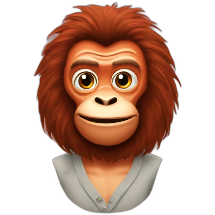 Harry styles as orangutan emoji