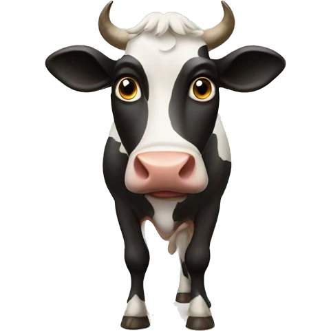 cow and the nonsense talk emoji