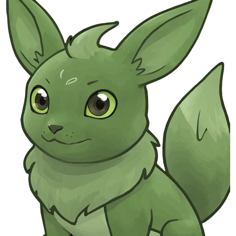 Colorful fantasy Fakémon-Eeveelution-Creature (full body)  emoji