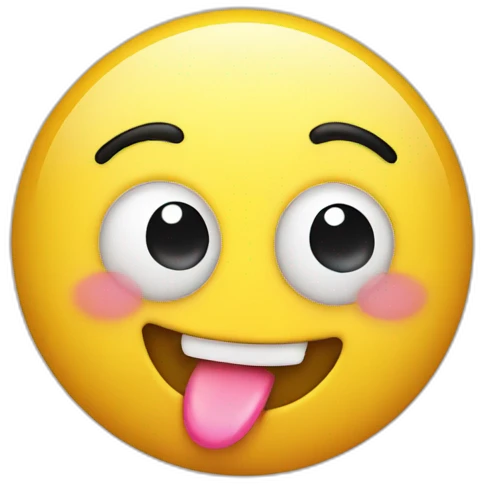 Happy emoji blowing a kiss emoji