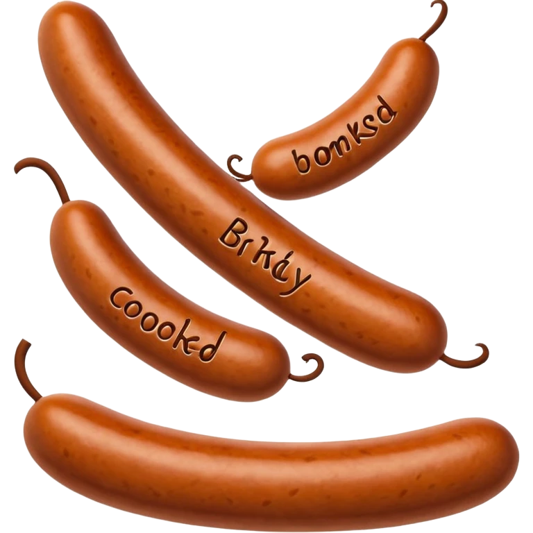 Sauccison avec écris en bas parky bridou emoji