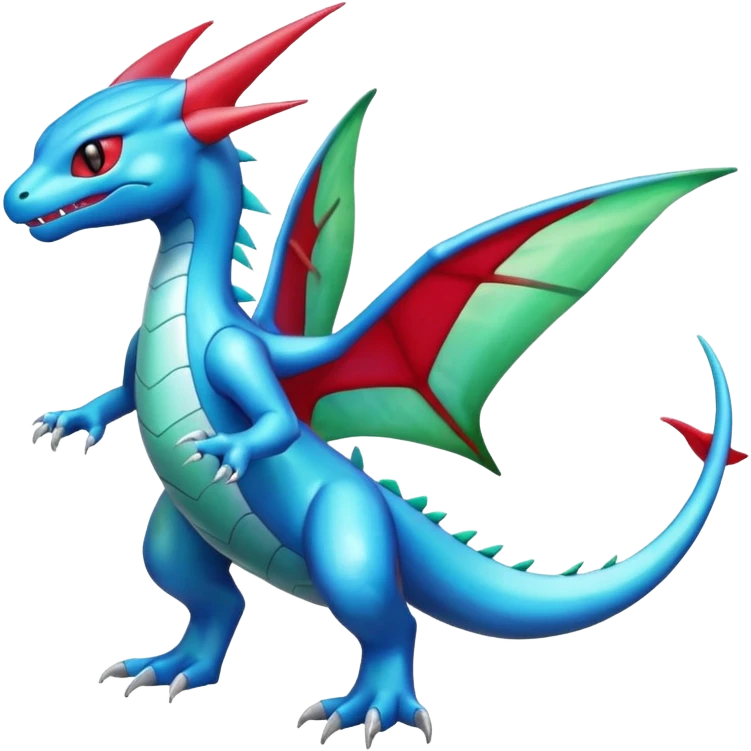  Cool Shiny Digimon-Fakemon-Salamence-Flygon-Amaura-creature full body emoji