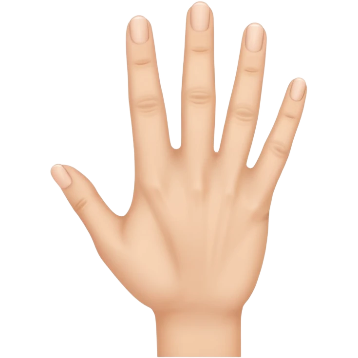 hand showing ar ring with 5 fingers emoji