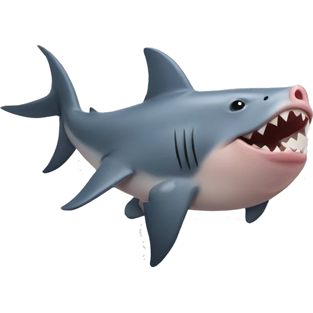 pig and shark  emoji