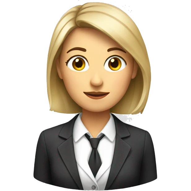 A  European  woman  wearing  a  suit. emoji