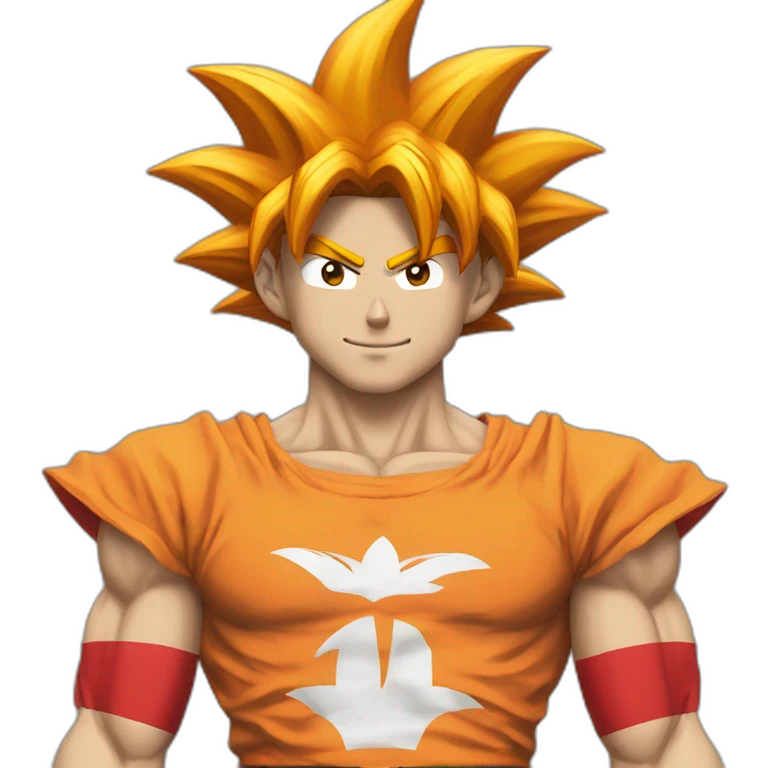 Goku avec le maillot du Maroc emoji