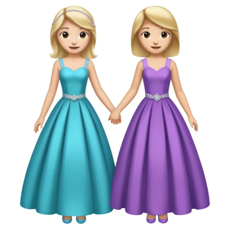 girls in a prom emoji
