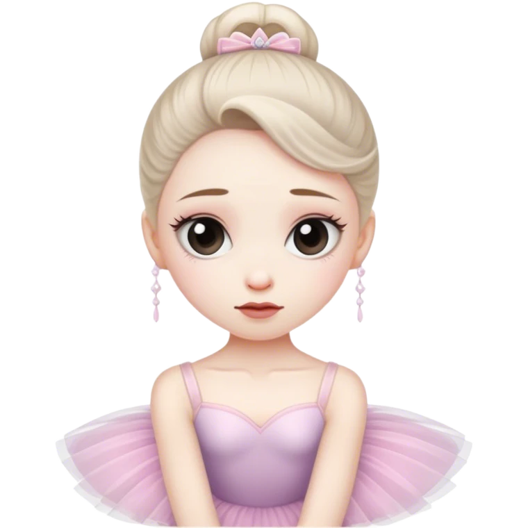ballerina is sad emoji