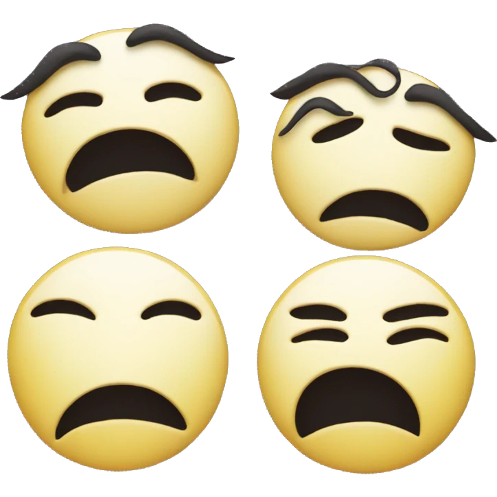 happy and sad mask emoji