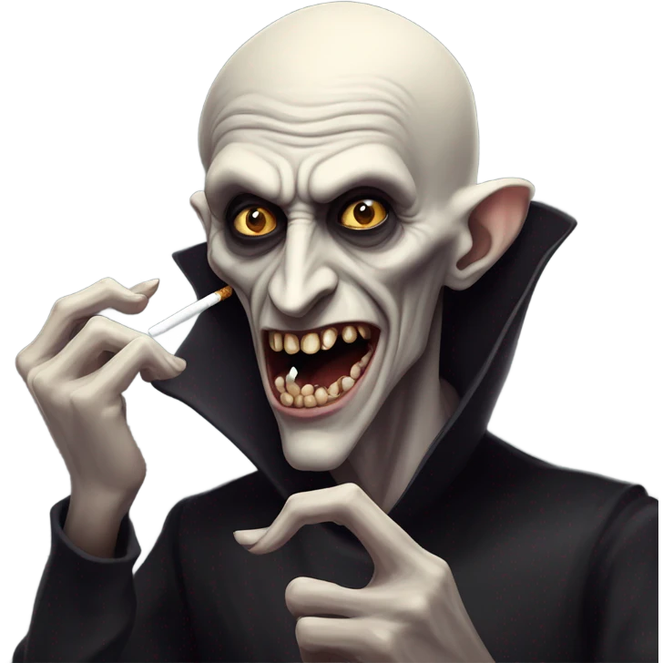 Nosferatu smoking emoji