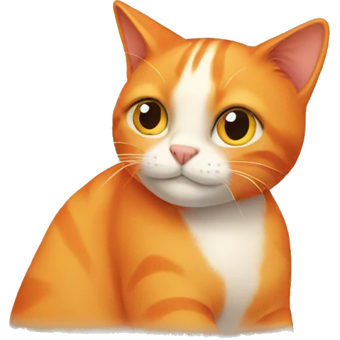 Orange cat emoji