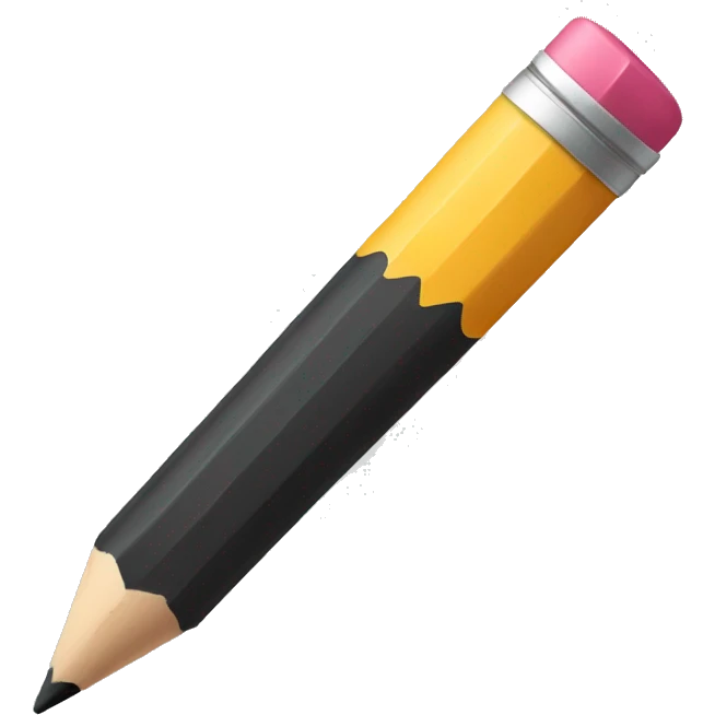 short Pencil emoji