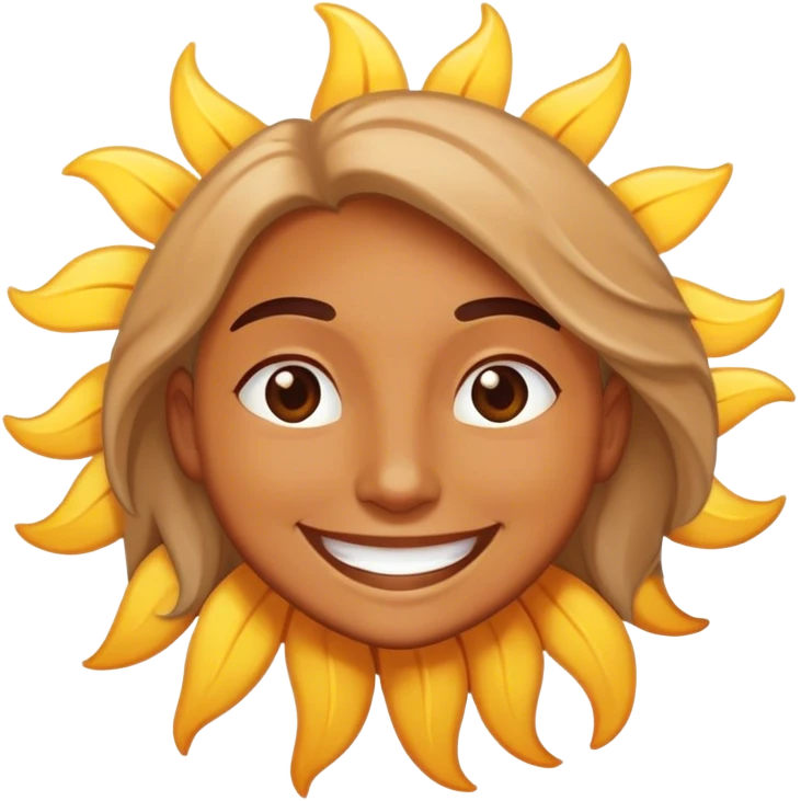 Happy in the sun emoji