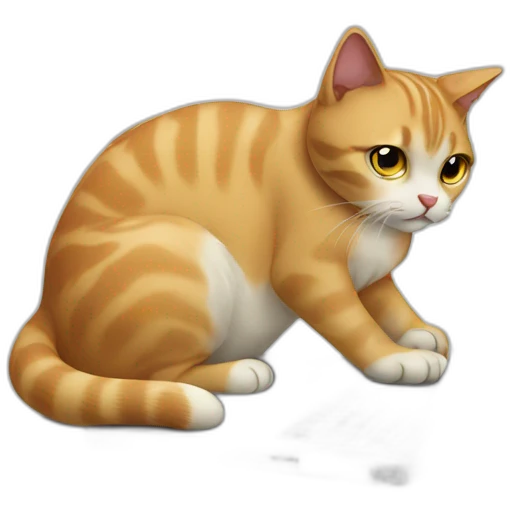 cat working on laptop emoji