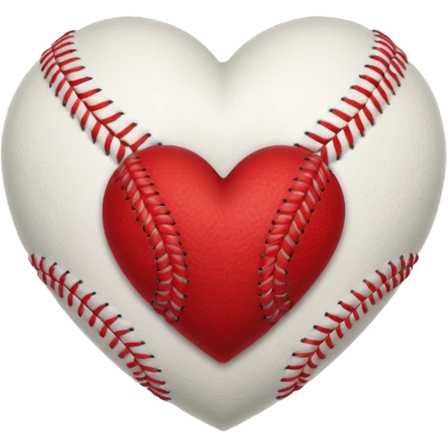 Baseball heart emoji