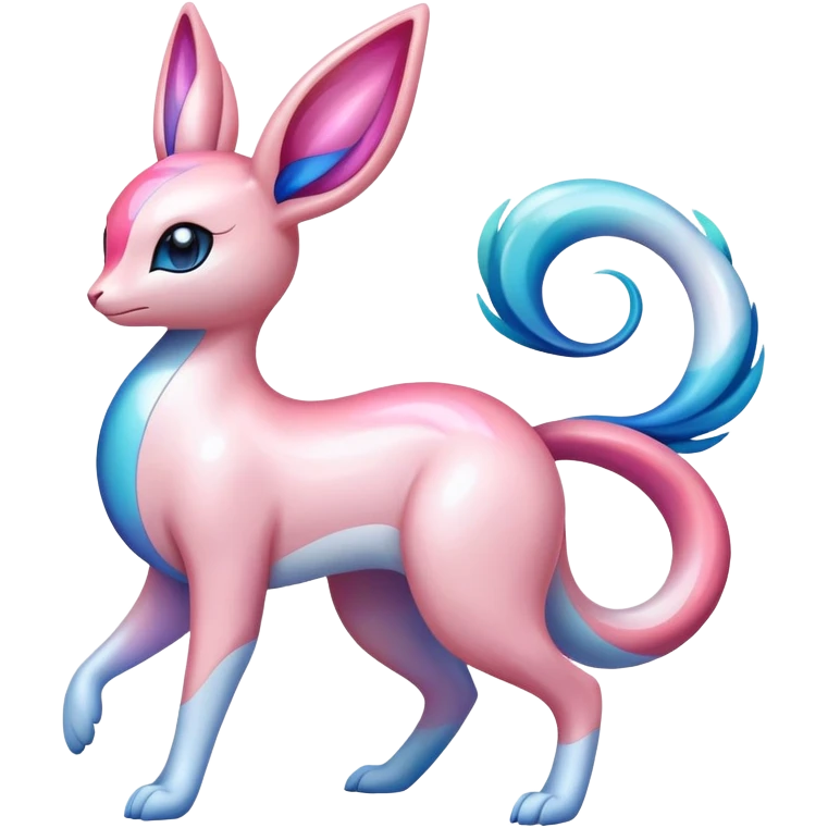 Colorful Sylveon-Milotic-hybrid emoji