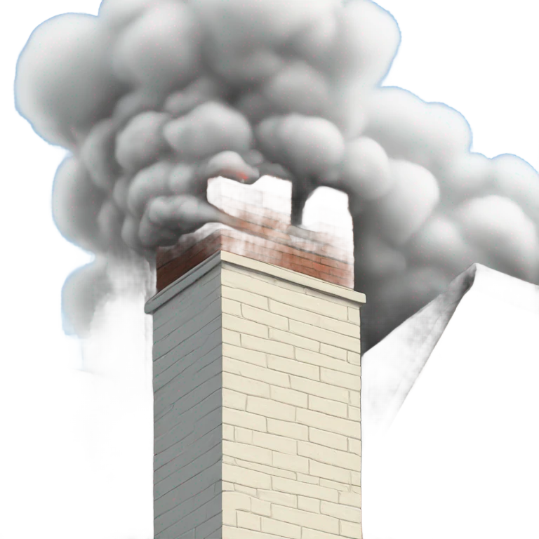 Chimney with smoke coming out emoji