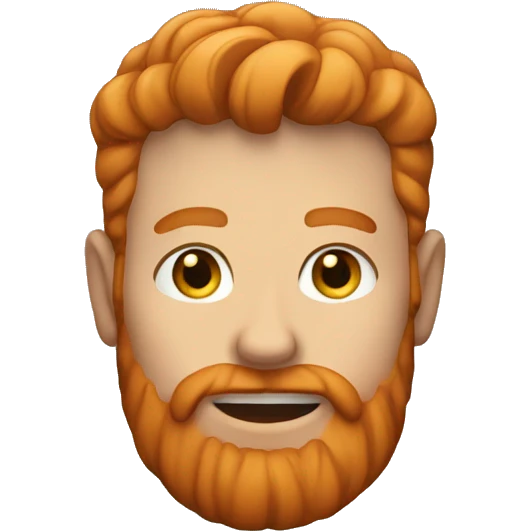 A ginger man emoji