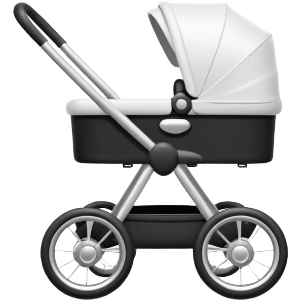 flat, not 3d baby stroller with no detail  emoji