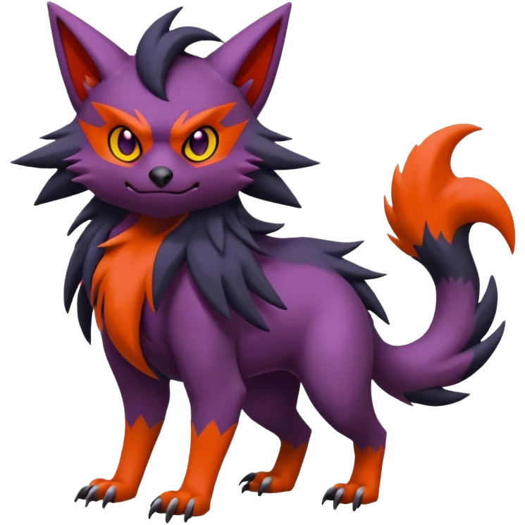 Noibat-Litten-Zoroark-Fakémon-hybrid-creature (full body)  emoji