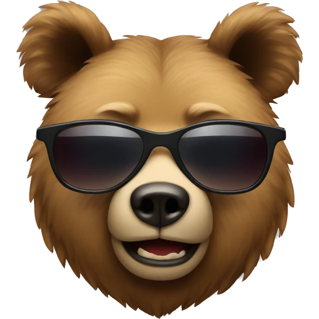 Bear with sunglasses  emoji