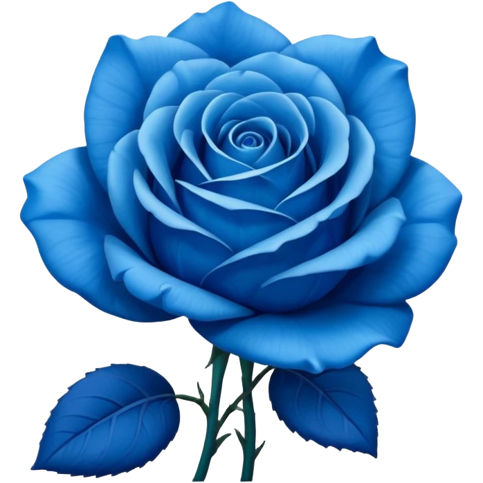 Blue flower like a rose but blue emoji