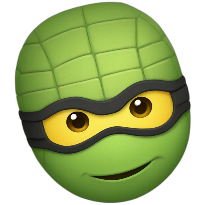 Yellow Masked Ninja Turtle emoji