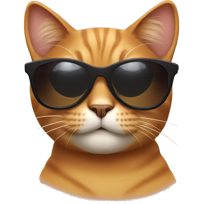 Cat with sunglasses emoji