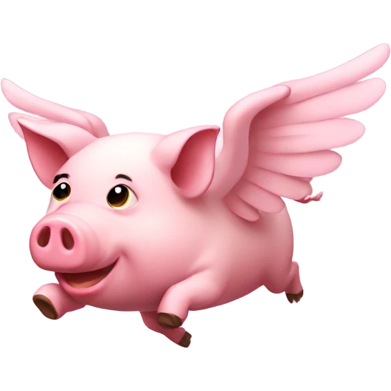 Flying pig emoji