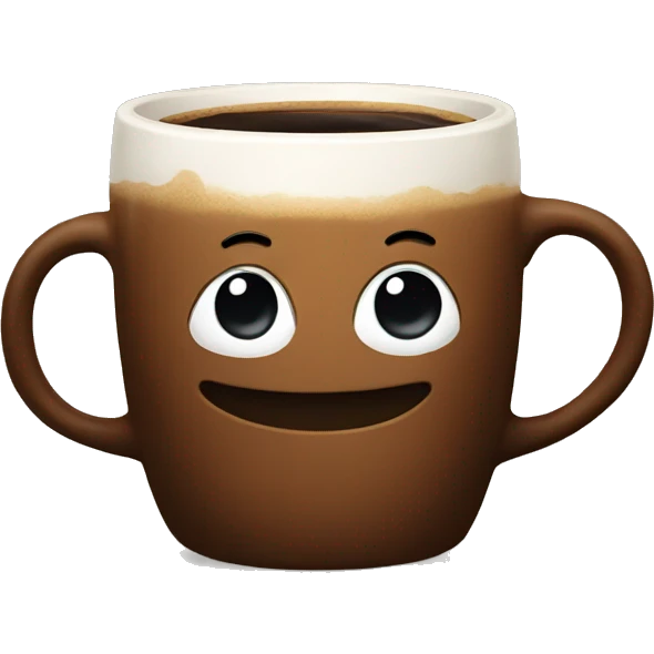coffee in brown mug emoji