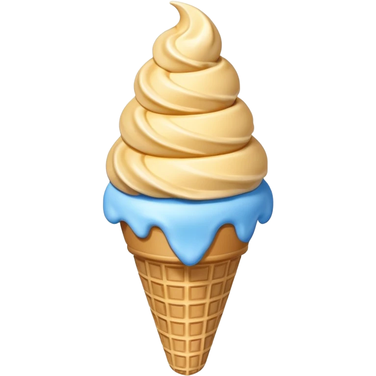 das kalsssische blaue eis emoji in 3d emoji