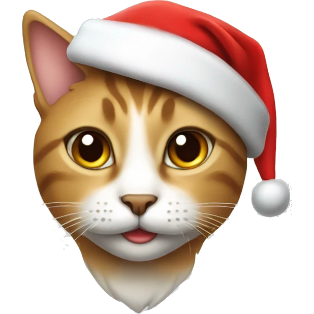 Cat with a santa hat emoji