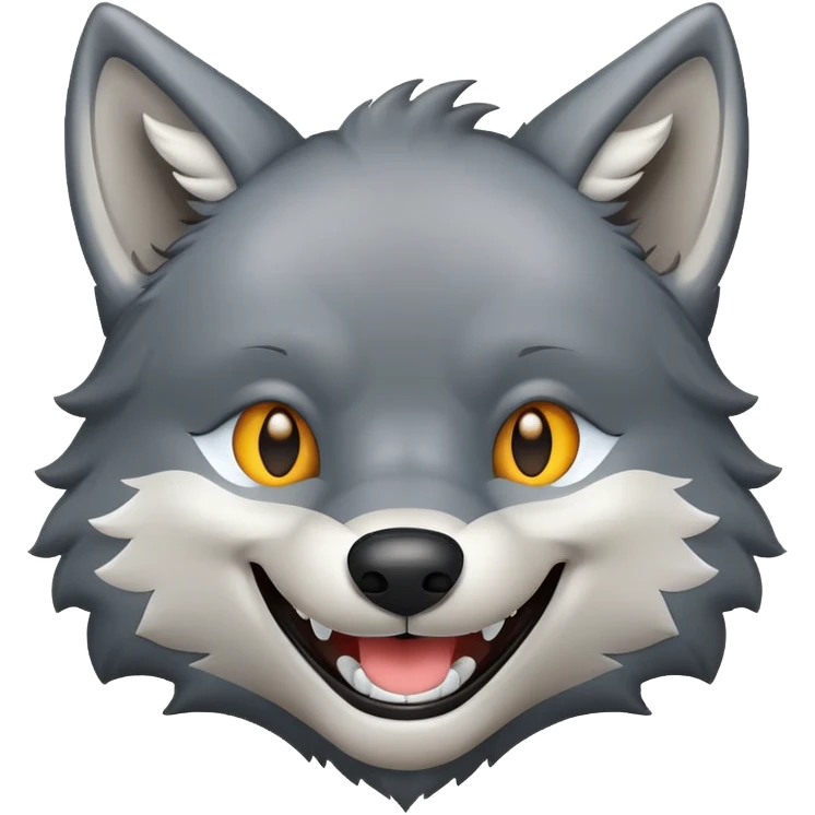 Wolf smrirking emoji