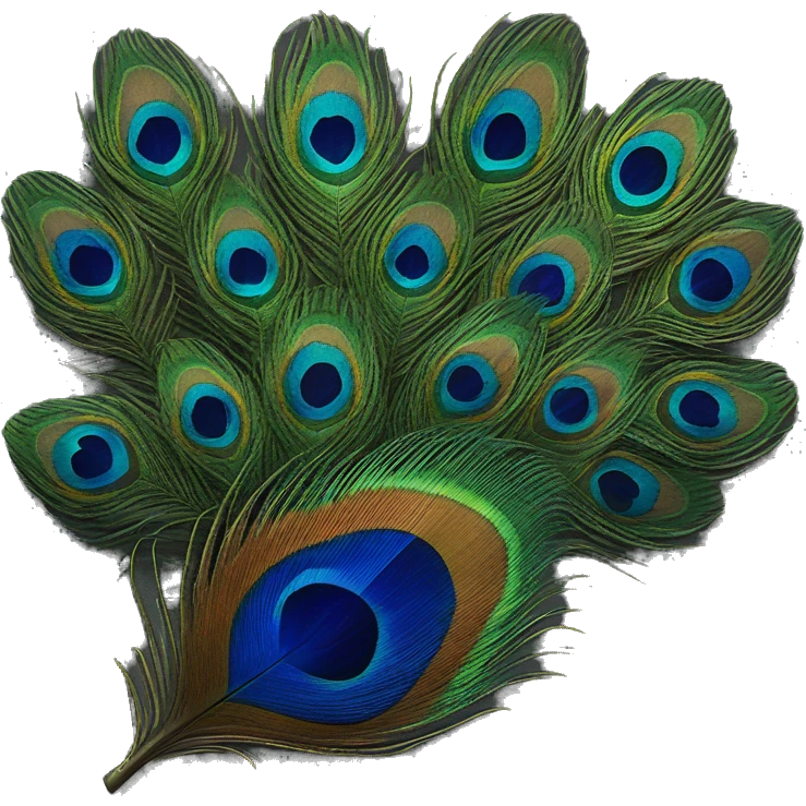 Peacock feather  emoji