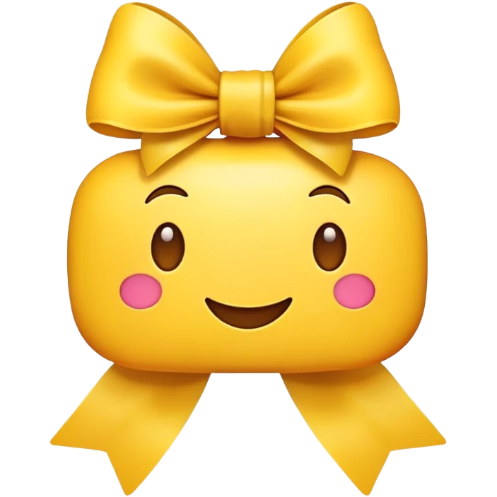Emoji with a bow emoji