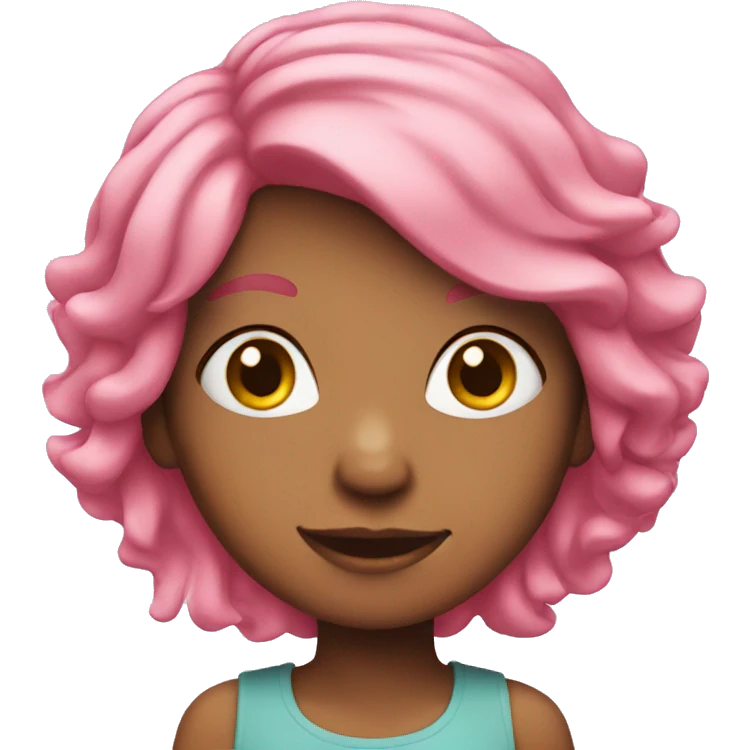 girl with pink hair  emoji