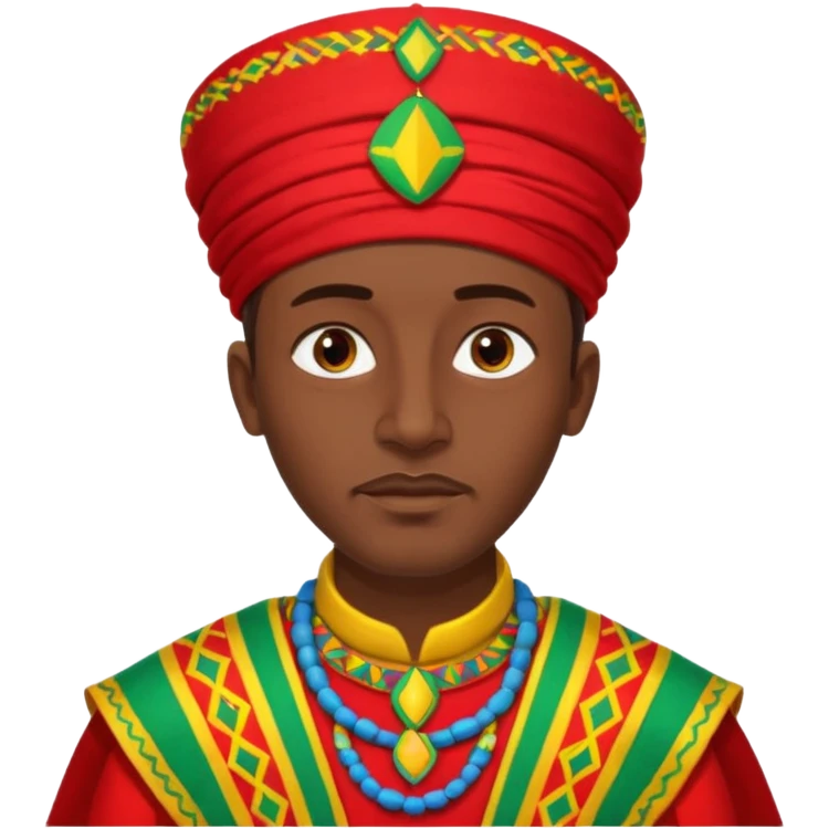 Ethiopian man in traditional clothing emoji