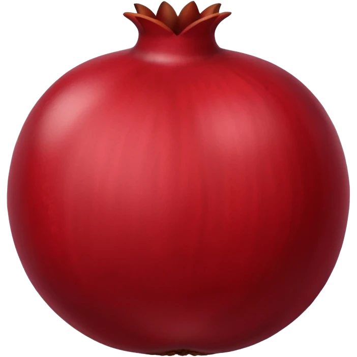 ripe, dark pomegranate emoji