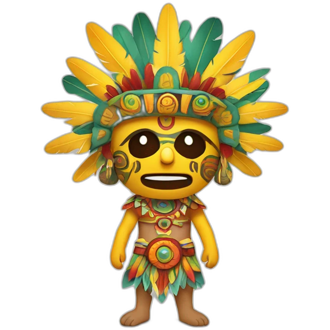 Huitzilopochtli Mexican and Sun emoji