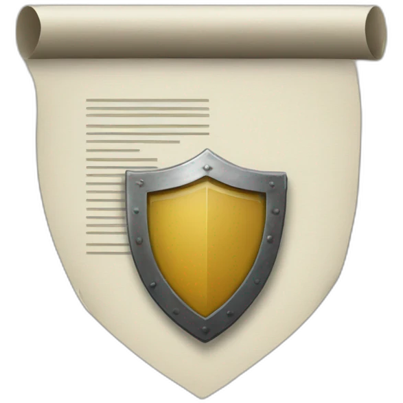 document with shield emoji