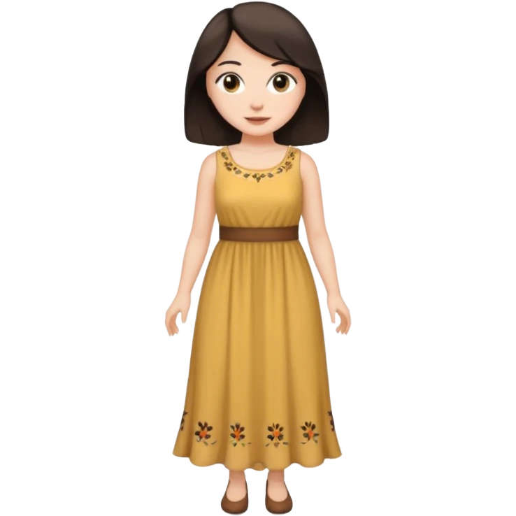 Telas aéreas  mujer blanca con pelo marrón o negro  emoji