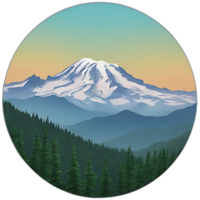 Mount rainier, Washington emoji