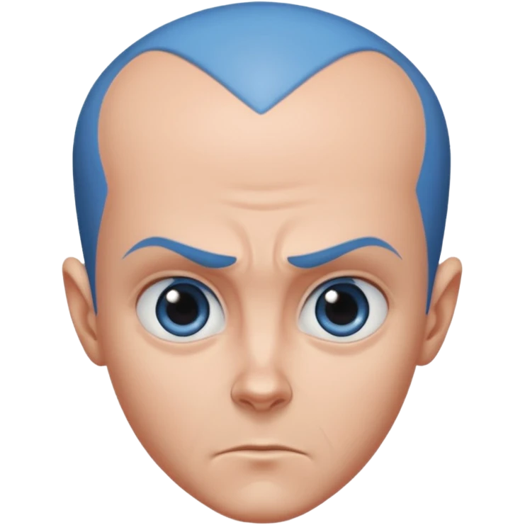 give me megamind character his forhead make it bigger emoji