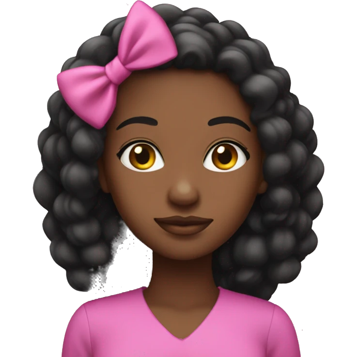 Pink and black girl queen emoji