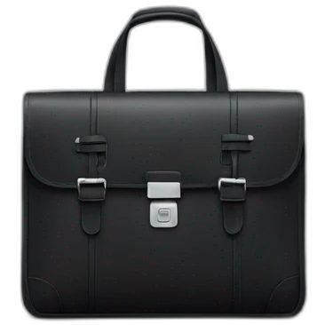 24-hour black business bag emoji