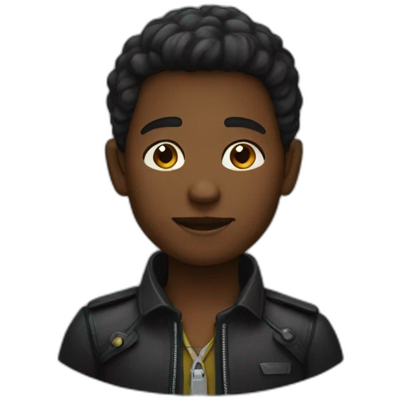 Un garçon noir emoji